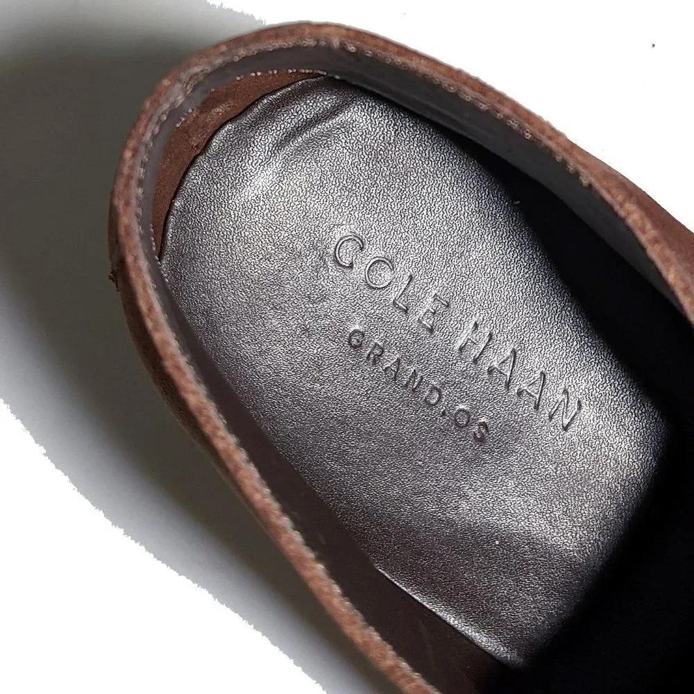 Cole Haan Gran.OS Suede Plum Chukka Sz 10.5